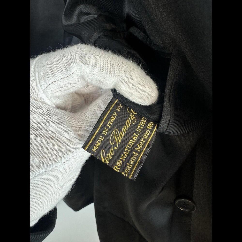 Tombolini Virgin Wool Double-Breasted Blazer Jacket Gray Size 58 - 7 EU, 46 US - Picture 9 of 11
